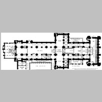 Durham Cathedral, ground plan from Greenwell, William. Durham Cathedral (Wikipedia).jpg